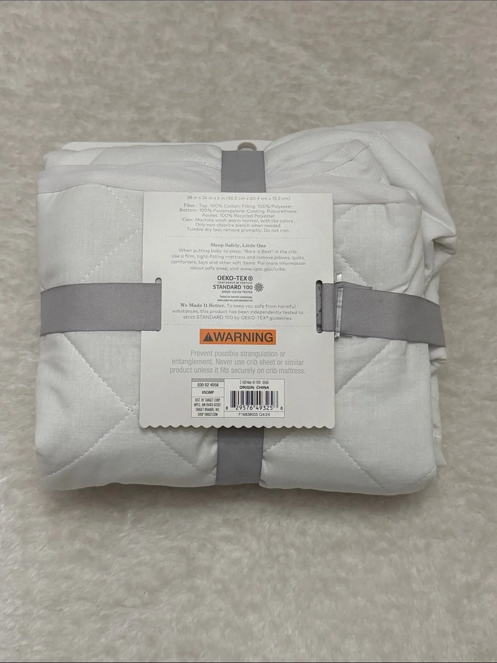 🆕 cloud island Waterproof Fitted Mini Crib Mattress Protector